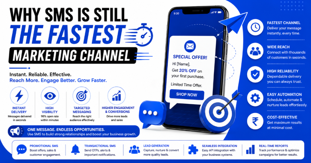 Why SMS is Still the Fastest Marketing Channel in 2026 | Bulk SMS Marketing Guide