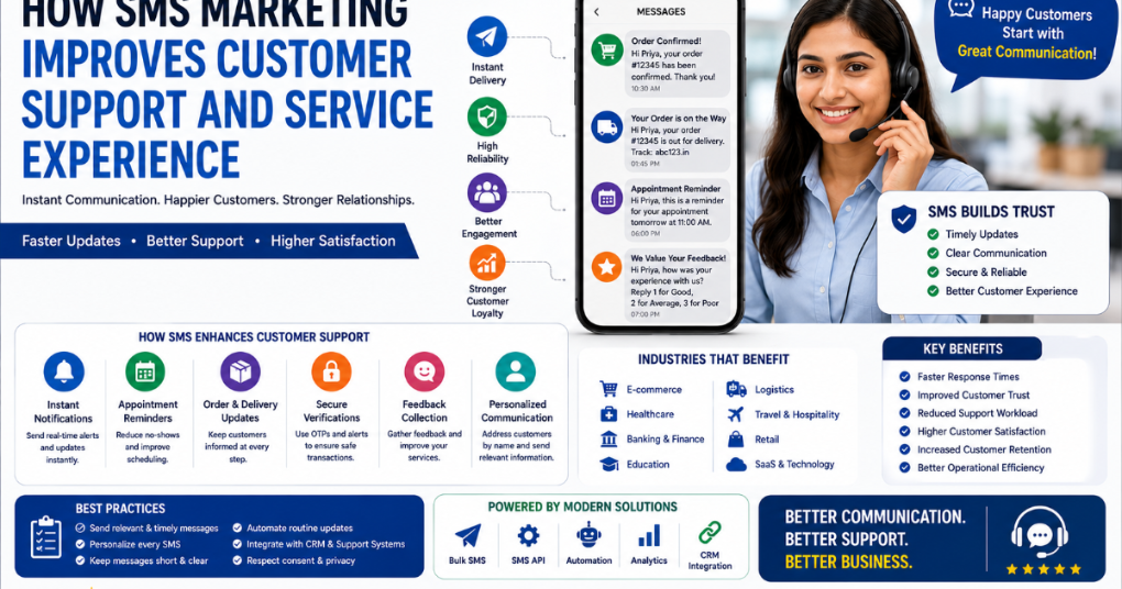 How SMS Marketing Improves Customer Support and Service Experience | Complete Business Guide