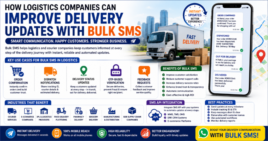 How Logistics Companies Can Improve Delivery Updates with Bulk SMS in 2026